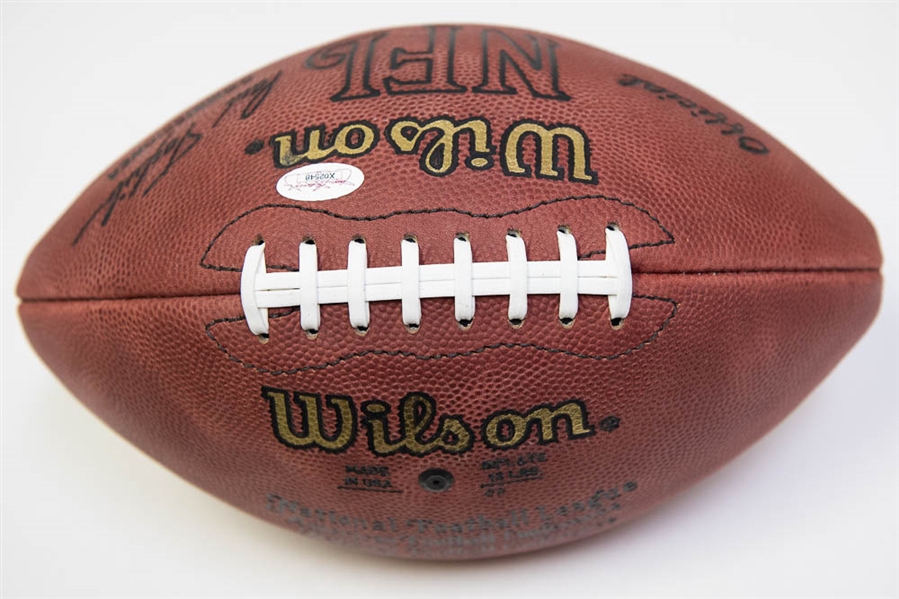 Johnny Unitas Signed Official Wilson NFL Football w/ JSA LOA (Pristine Signature!)